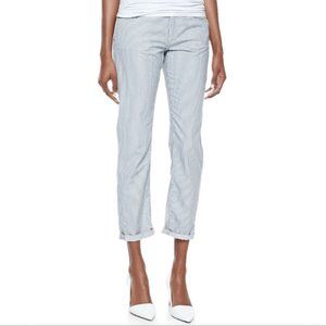 NEW Joe's Jeans Weekender Stripe Slim-Leg Pants 25